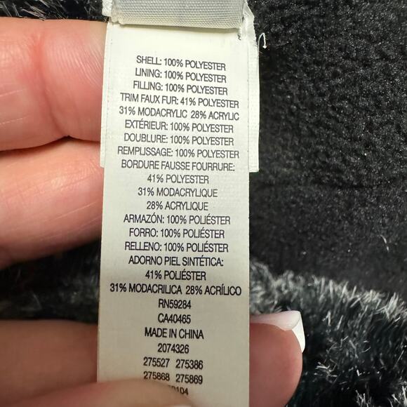 Children’s Place Winter Trapper Hat Toddler Size 2T/3T Blue Black Gray Ear Cover - Picture 6 of 6